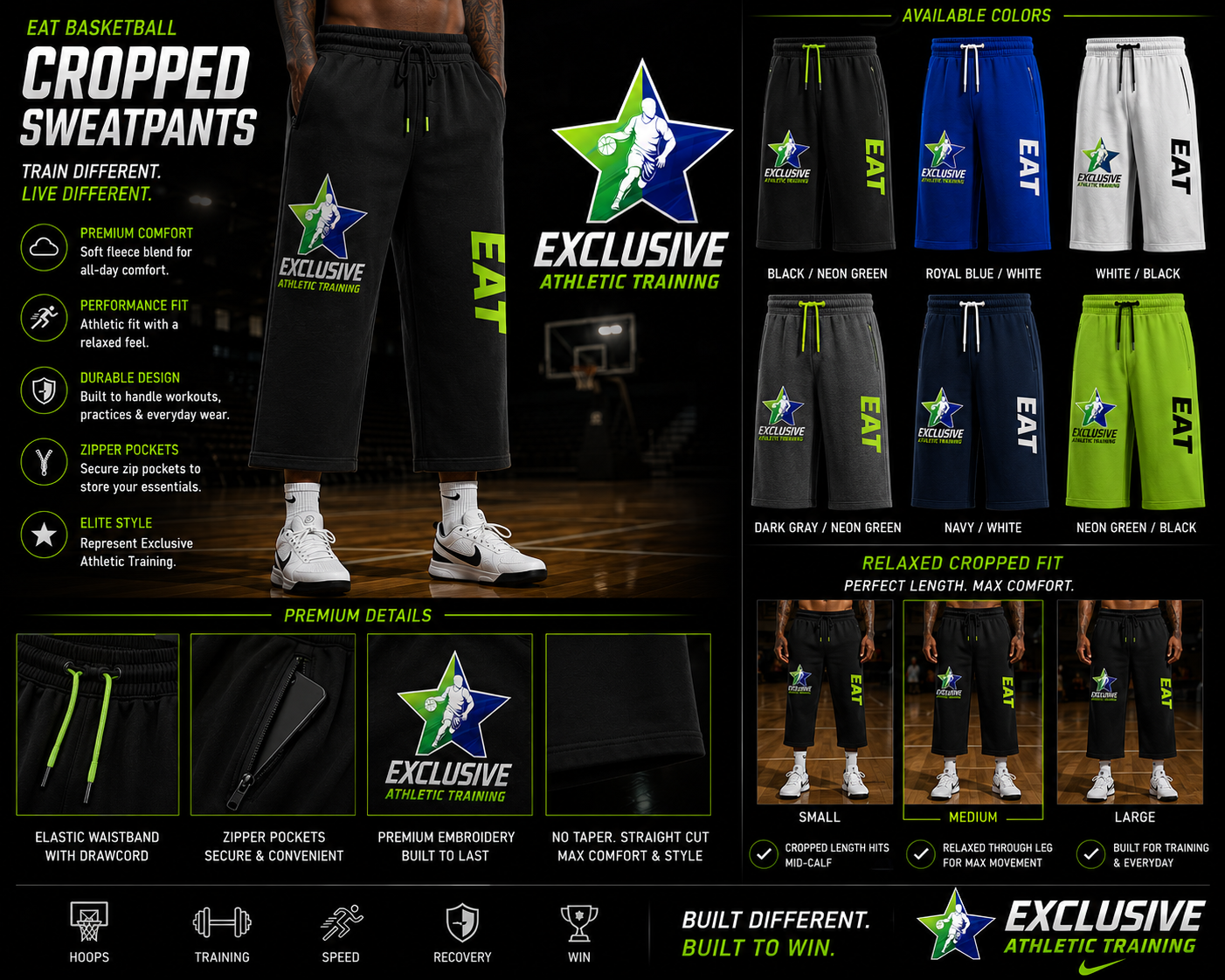 Cropped sweats