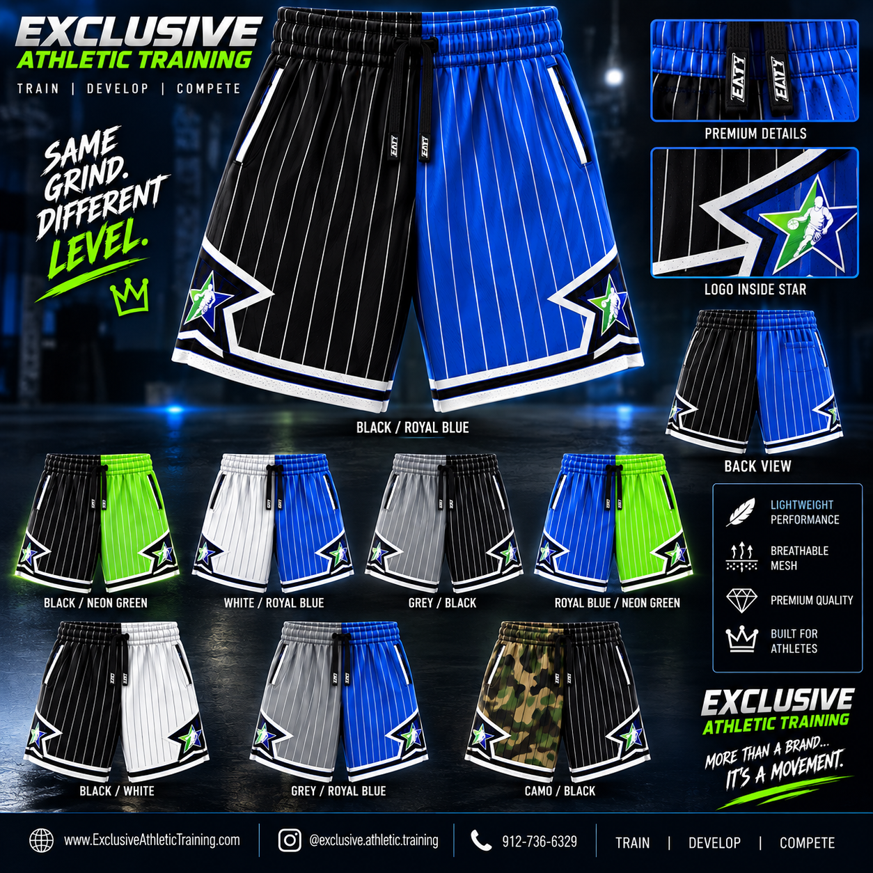 Mesh colorways shorts